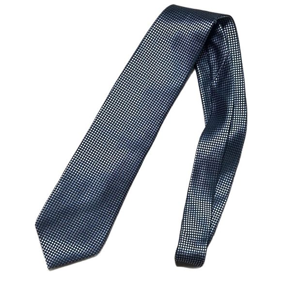 100% Silk tie, Men’s IZOD, Metallic square shapes - Picture 2 of 7